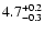 $\rm 4.7_{-0.3}^{+0.2}$