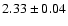 $2.33\pm 0.04$