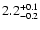 $\rm 2.2_{-0.2}^{+0.1}$