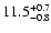 $\rm 11.5_{-0.8}^{+0.7}$