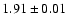 $1.91\pm 0.01$