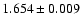 $1.654\pm 0.009$