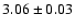 $3.06\pm 0.03$