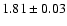$1.81\pm 0.03$