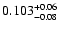 $\rm0.103_{-0.08}^{+0.06}$