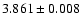 $3.861\pm 0.008$