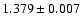 $1.379\pm 0.007$