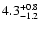 $\rm 4.3_{-1.2}^{+0.8}$