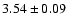 $3.54\pm 0.09$