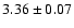 $3.36\pm 0.07$