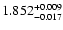 $\rm 1.852_{-0.017}^{+0.009}$