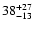 $\rm 38_{-13}^{+27}$