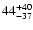 $\rm 44_{-37}^{+40}$