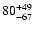 $\rm 80_{-67}^{+49}$
