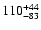 $\rm 110_{-83}^{+44}$