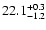 $\rm 22.1_{-1.2}^{+0.3}$