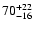 $\rm 70_{-16}^{+22}$