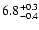 $\rm 6.8_{-0.4}^{+0.3}$