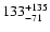 $\rm 133_{-71}^{+135}$