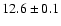 $12.6\pm 0.1$