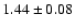 $1.44\pm 0.08$