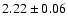 $2.22\pm 0.06$