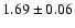 $1.69\pm 0.06$