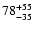 $\rm 78_{-35}^{+55}$