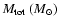$M_{\rm tot}\ ({M}_{\odot})$