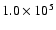 $1.0\times10^{5}$