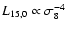 $L_{15,0}\propto \sigma_8^{-4}$