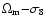 $\Omega _{\rm m}{-}\sigma _8$