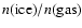$n({\rm ice})/n({\rm gas})$