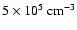 $5\times 10^5~\rm cm^{-3}$