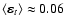 $\langle \mbox{\boldmath${\rm\varepsilon}$\unboldmath }_t \rangle \approx
0.06$