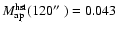 $M_{\rm ap}^{\rm hst}(120\hbox{$^{\prime\prime}$ }) = 0.043$