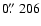 $0\hbox{$.\!\!^{\prime\prime}$ }206$