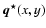 $\vec{q}^{\star} (x,y)$
