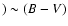 $) \sim (B-V)$