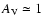 $A_{\rm V} \simeq 1$
