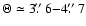 $\Theta
\simeq 3\hbox{$.\!\!^{\prime\prime}$ }6 {-}4\hbox{$.\!\!^{\prime\prime}$ }7$