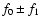 $f_0\pm f_1$