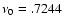 $\nu_0=.7244$