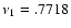 $\nu_1=.7718$