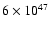 $6\times 10^{47}$