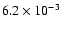 $6.2\times 10^{-3}$