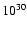 $\rm 10^{30}$