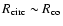$R_{\rm circ}\sim R_{\rm co}$