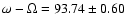 $\omega
-\Omega =93.74 \pm0.60$