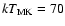 $kT_{\rm MK}=70$